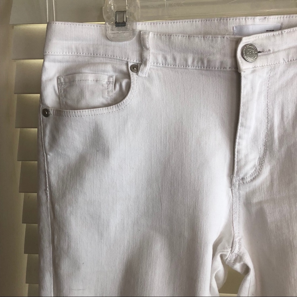 Loft White Jeans